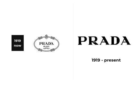 prada logo evolution